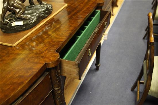 A George III mahogany sideboard, W.7ft 1in. H.3ft